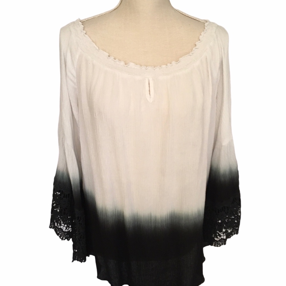 Muche Et Muchette Dip Dye Off the Shoulder Blouse